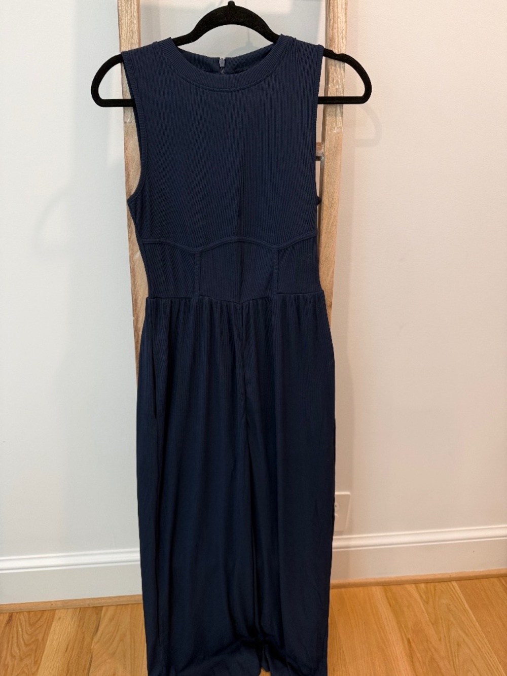 Navy Pants Romper